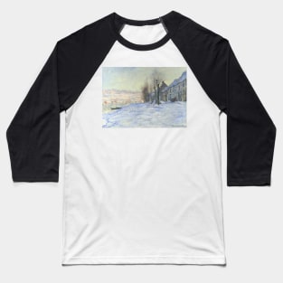 Lavacourt Under Snow by Claude Monet Baseball T-Shirt